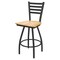 Holland Bar Stool Co 30" Swivel Bar Stool, Pewter Finish, Nat Maple Seat X410 - alternate 1
